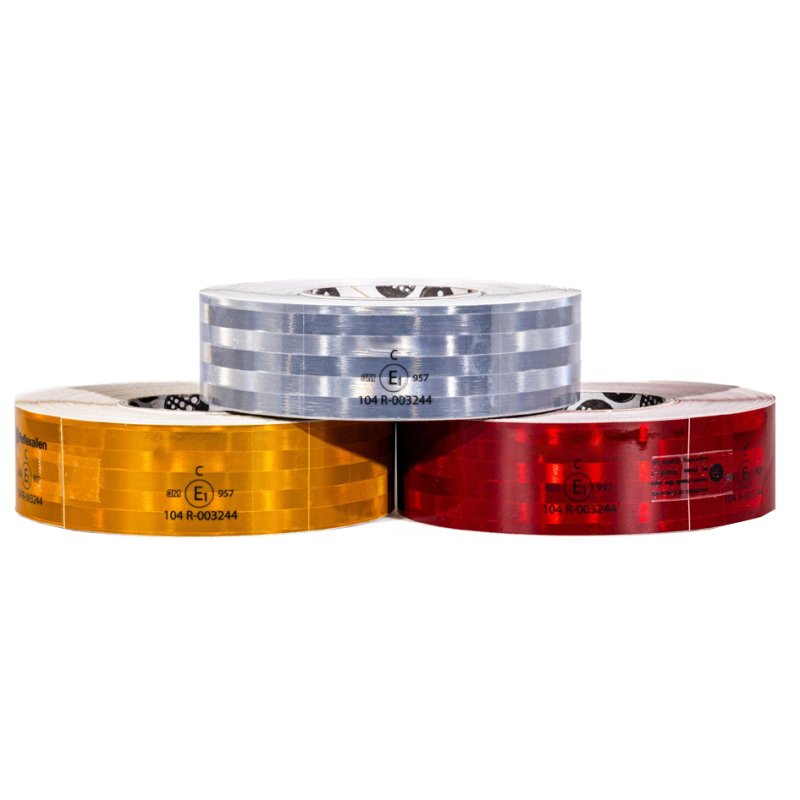 IWH marquage de contour réfléchissant ECE-104, rouge, 50 mm × 50 m